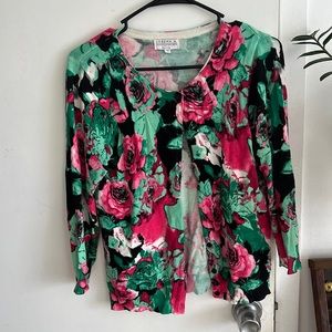Floral cardigan